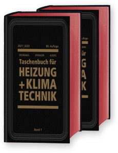 Taschenbuch für Heizung + Klimatechnik 2021/2022