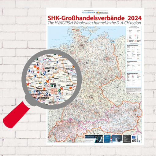SHK-Postleitzahlenkarte D-A-CH