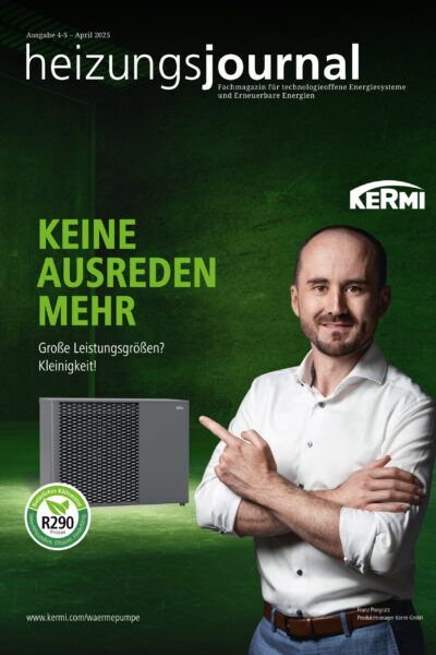Titelbild heizungsjournal Ausgabe 4-5 - April 2025