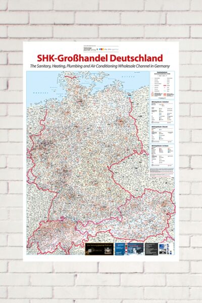 SHK-Postleitzahlenkarte D-A-CH