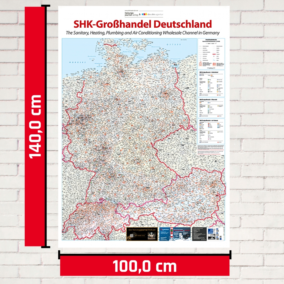 SHK ZIP Code Map D-A-CH - Image 5